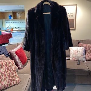 Long Mink Fur Coat
